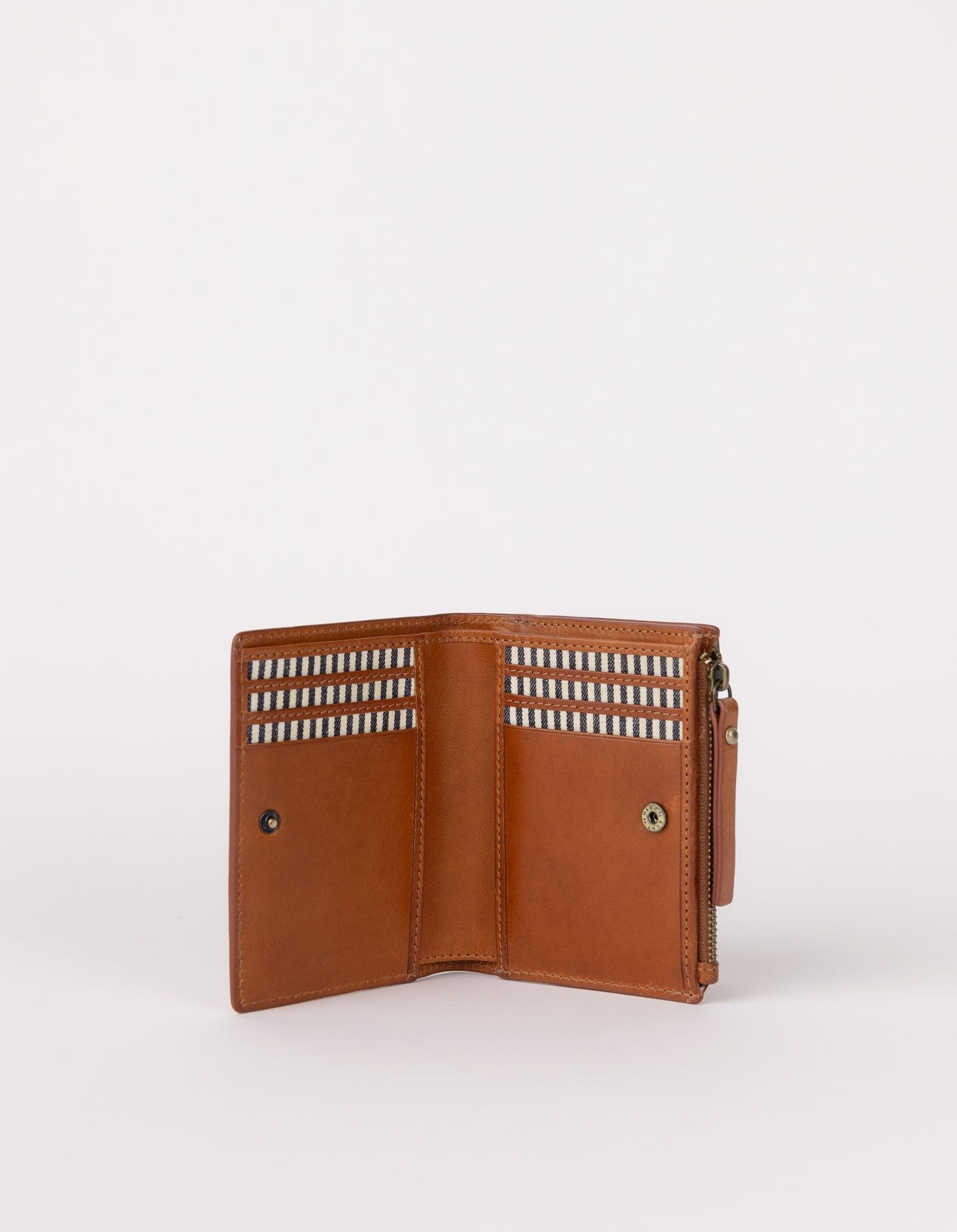 Portemonnaie aus zertifiziertem Leder | braun "jamie wallet - cognac classic leather ", O My Bag, Foto 2