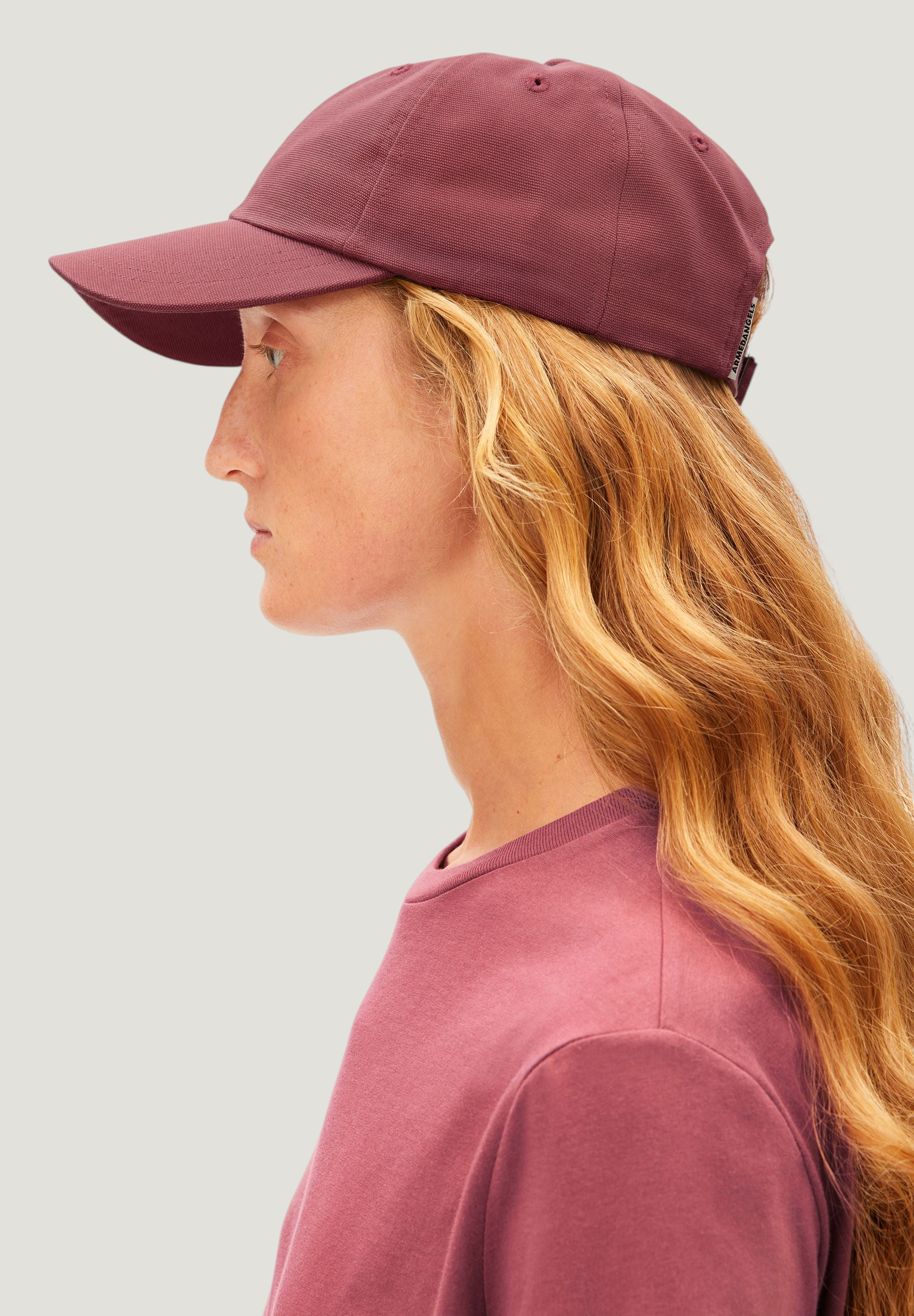 Baseballcap aus Bio-Baumwolle | Hellrot "yenaas bold cap - velvet ember", Armedangels, Foto 2
