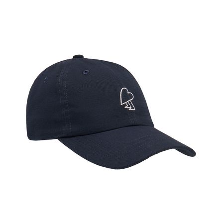Casquette brodée en coton bio | bleu "midnight heart cap - midnight"