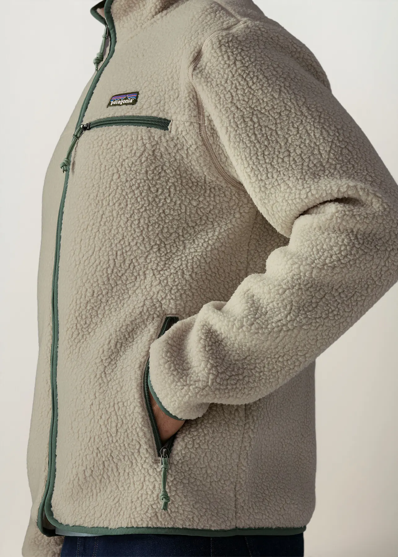Veste polaire en matière recyclée | écru "retro pile jkt", Patagonia, photo 2