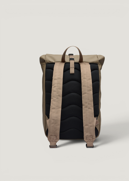 Sac à dos 20l en matière recyclée | beige "Stream rolltop backpack 14" - clay", Sandqvist, photo 3