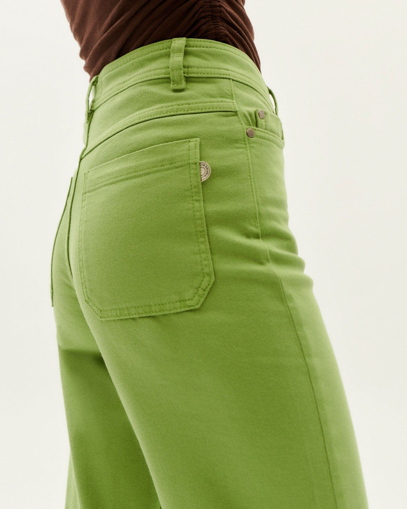 Jeans mit geradem Schnitt aus Bio-Baumwolle | Grün "theresa pants", Thinking Mu, Foto 2