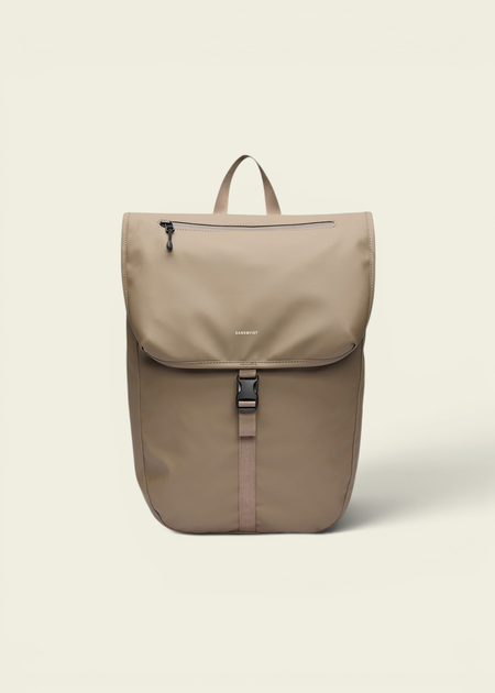 Sac à dos 20l en matière recyclée | beige "Stream lid backpack 14" - clay" - Sandqvist