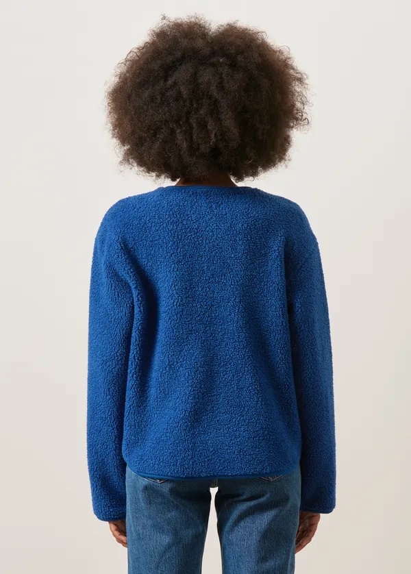 Veste polaire en matière recyclée | bleu "Cloudy day jacket iceberg blue", Mademoiselle Yéyé
