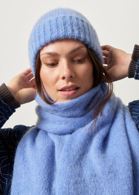 Bonnet en mohair certifié | bleu ciel "nina", WeDressFair, photo 3