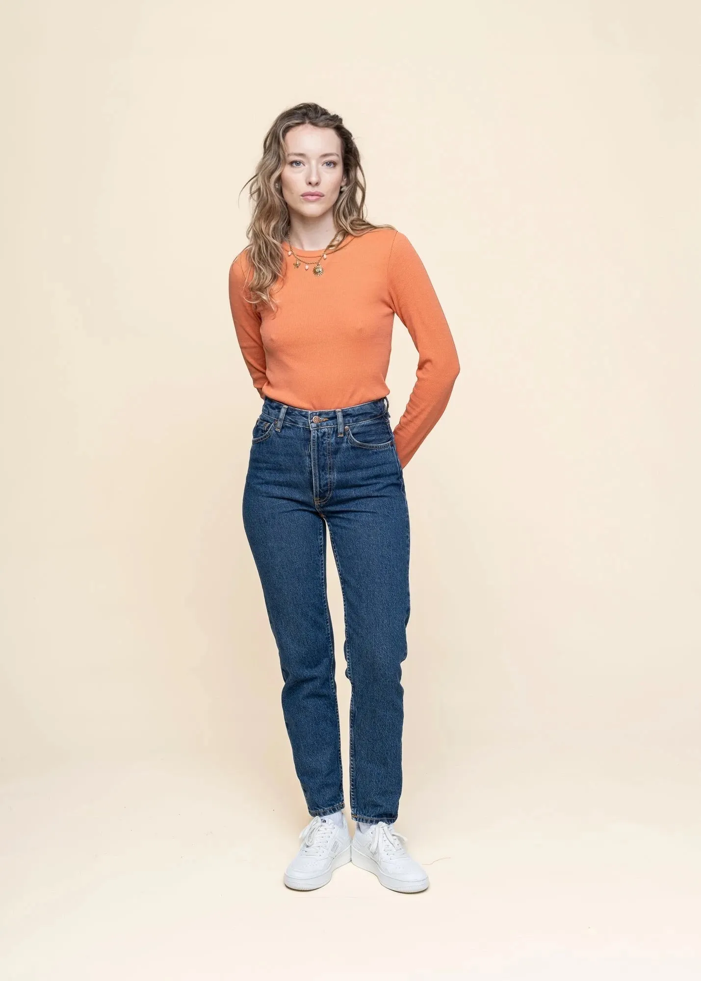 Jean mom en coton bio | bleu "breezy britt morning soul", Nudie Jeans, photo 1