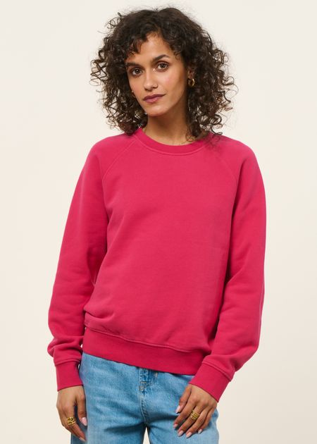 Sweat en coton bio | fuchsia - WeDressFair