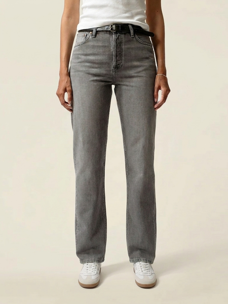 Gerade Jeans aus Bio-Baumwolle | Grau "lofty lo - foggy-grey", Nudie Jeans, Foto 1
