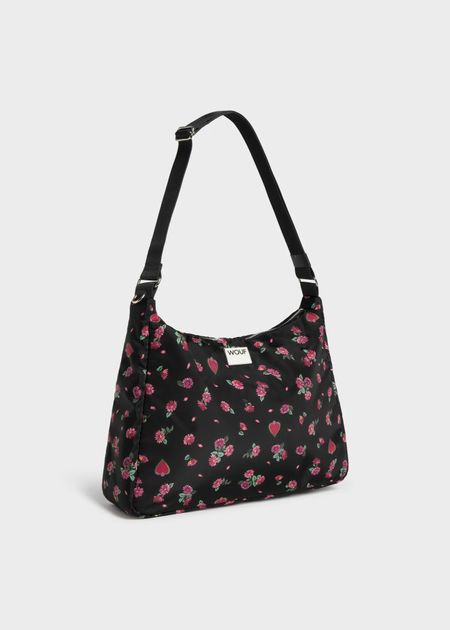 Sac épaule en matières recyclées | multicolor "bloom hobo bag - bloom" - Wouf