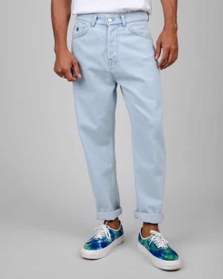 Jean bleu clair en coton bio - 5 pocket light denim, Brava Fabrics, photo 5