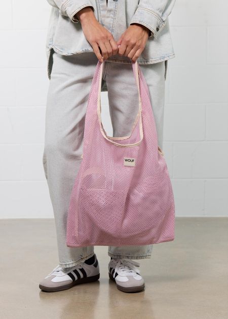 Shopper aus recyceltem Material | Rosa "Blush t-shirt bag", Wouf, Foto 3