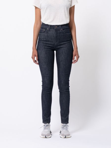 Jean skinny taille haute brut en coton bio - hightop tilde dark navy