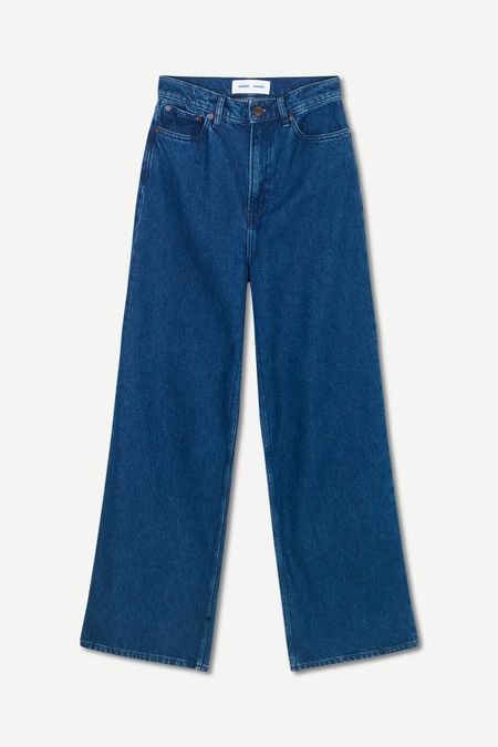 Jean ample en coton bio | bleu "rebecca jeans denim lounge", Samsoe Samsoe, photo 5