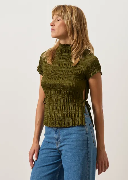 T-shirt smoké | Vrt "Fern-rosemary", Jan'n June