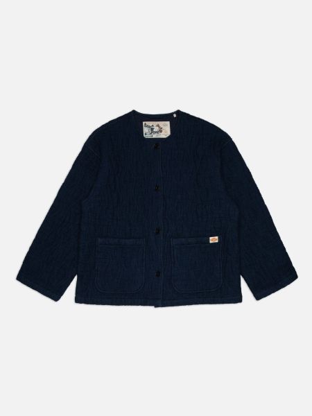 Veste en coton bio | bleu jean "sandra jacket indigo quilt"