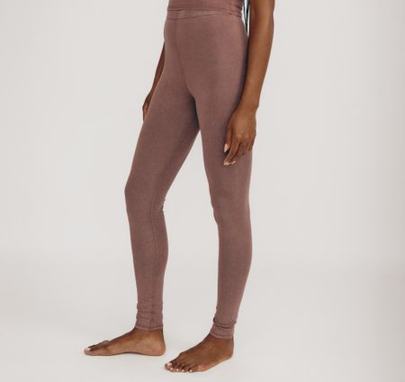 Legging en coton bio | vieux rose "core leggings - muted rose wood"