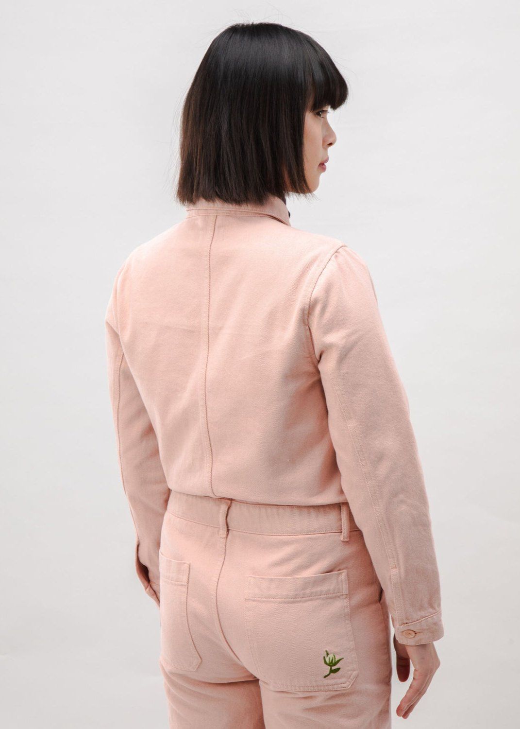 Overall aus Bio-Baumwolle | Rosa "cotton twill boiler suit rose - rose", Brava Fabrics, Foto 4