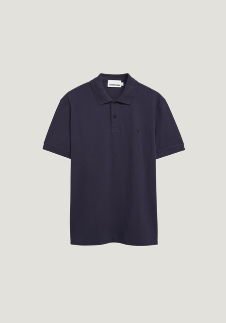 Polo en coton bio | marine "Maario poloshirt - night sky", Armedangels, photo 6