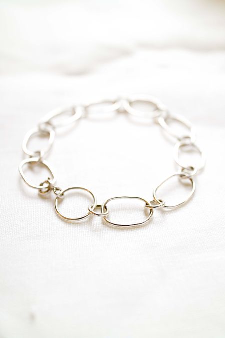 Bracelet en argent recyclé - statement link, Wild fawn, photo 4