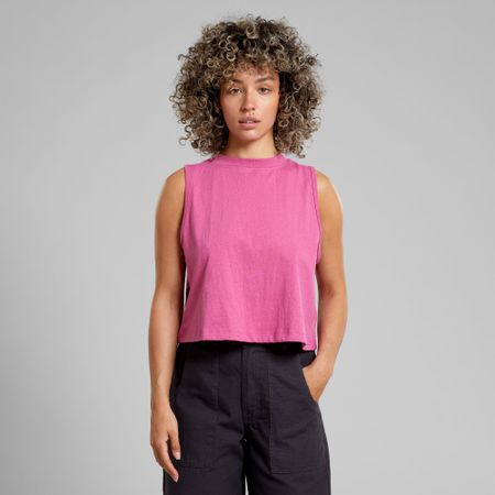 Débardeur en coton bio et chanvre | rose "top namsos hemp violet purple"