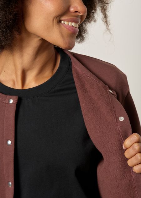 Gilet en coton bio | chocolat - WeDressFair