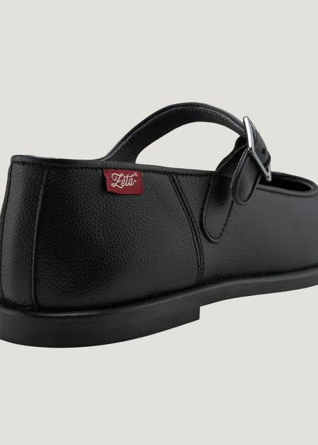 Riemchenballerina | Schwarz "Gaia noir", Zèta Shoes, Foto 4