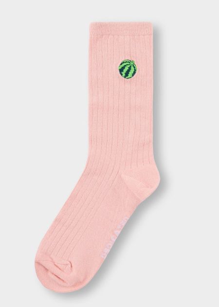 Chaussettes en coton bio | rose