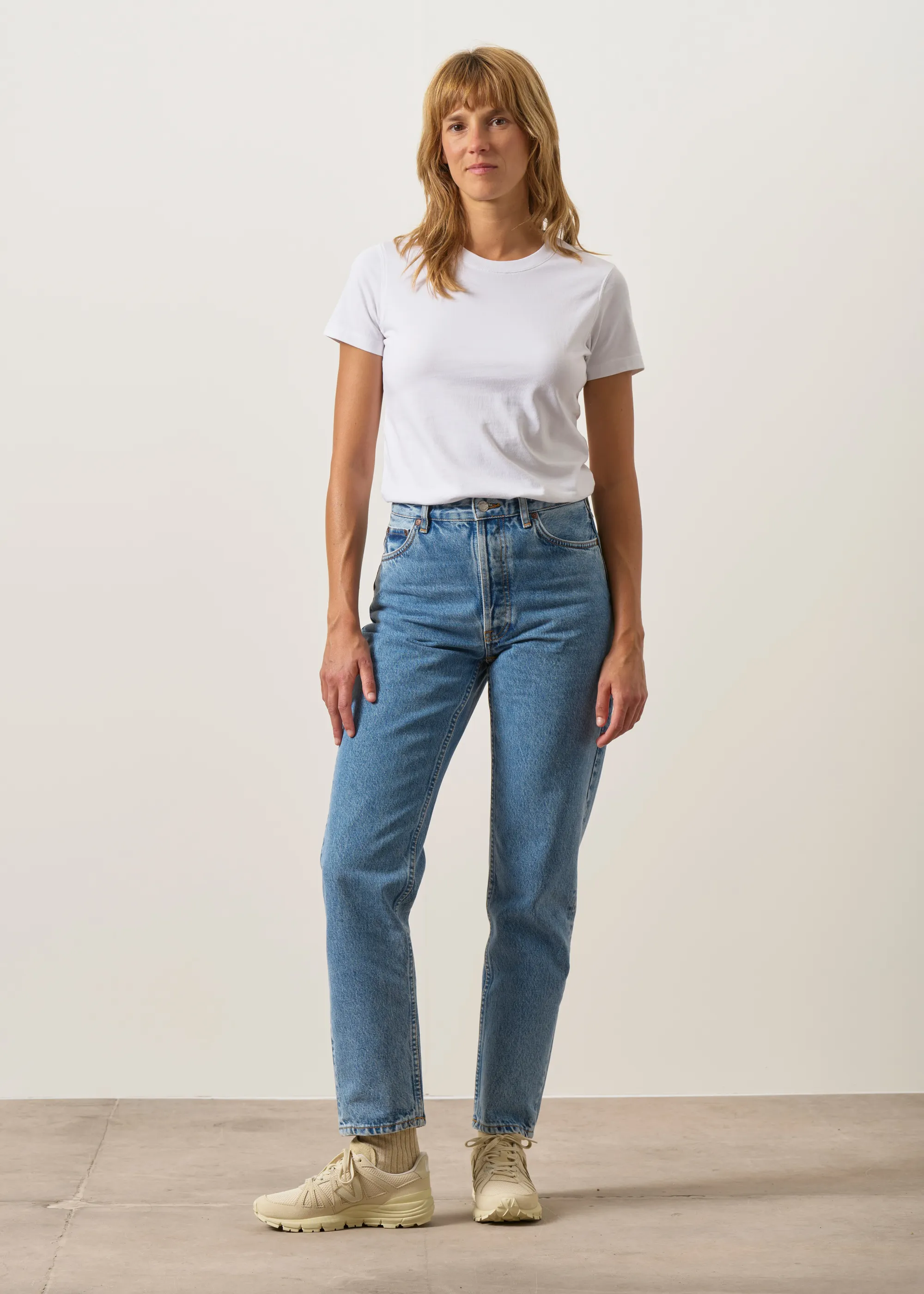 Jean mom en coton bio | bleu "breezy britt casual blue", Nudie Jeans, photo 4