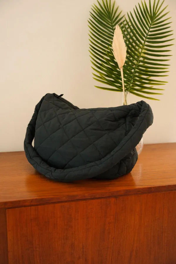 Sac matelassé - noir - noir, We Are Jolies