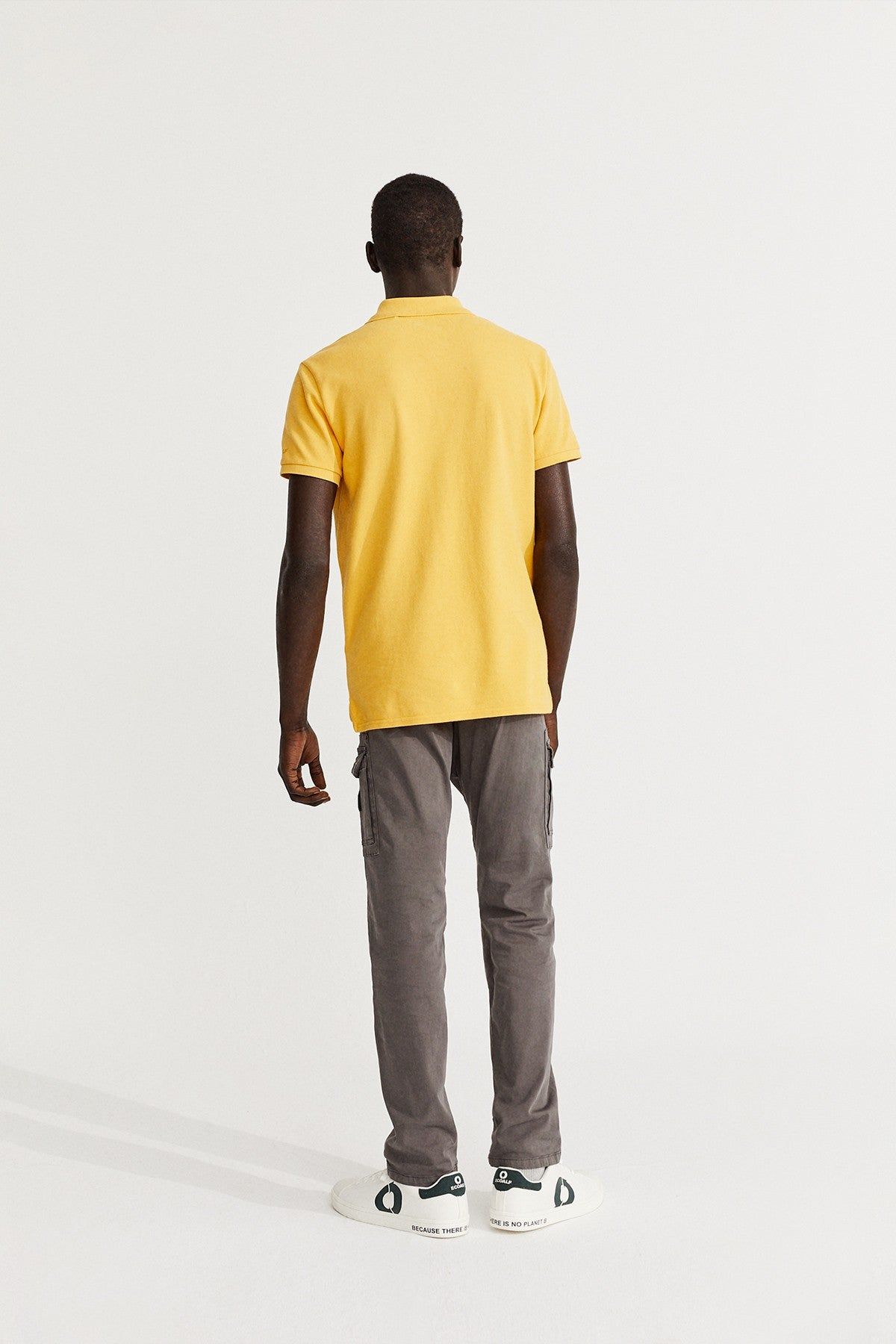 Polo slim piqué moutarde en coton bio - ted slim, Ecoalf, photo 4