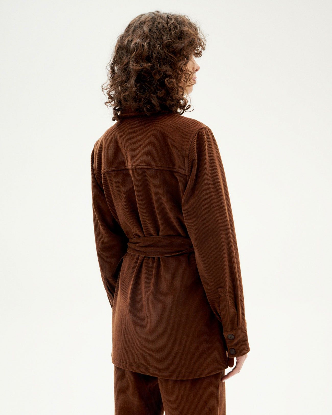 Cordjacke aus Bio-Baumwolle | Braun "chocolate corduroy taylor jacket", Thinking Mu, Foto 3