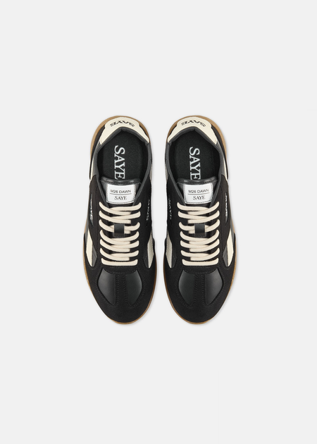 Baskets vegan | noir "m26 dawn - lignify black & white", SAYE, photo 4