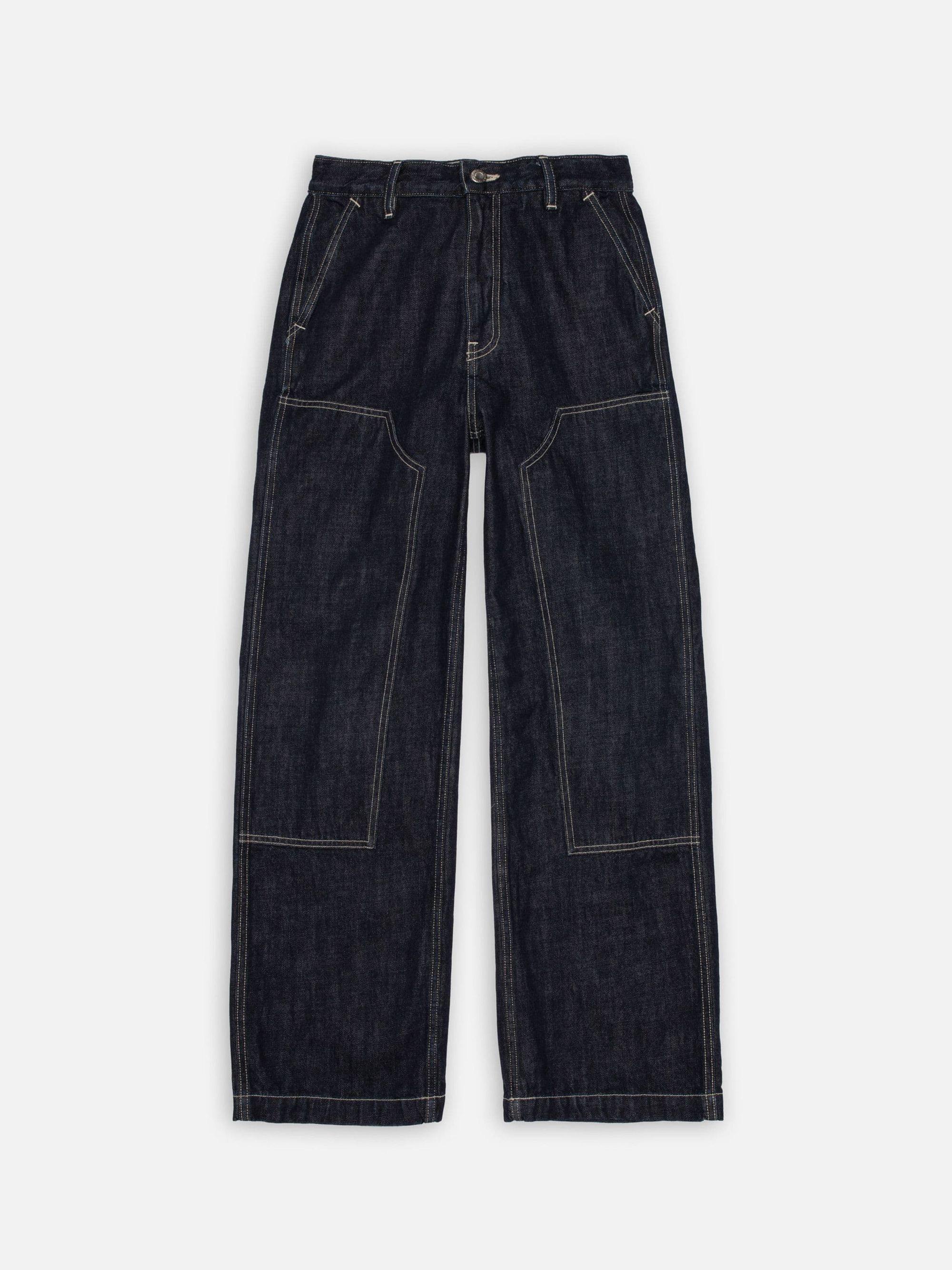 Jean en coton bio | bleu "wendy double knee denim pants - dark blue", Nudie Jeans, photo 6