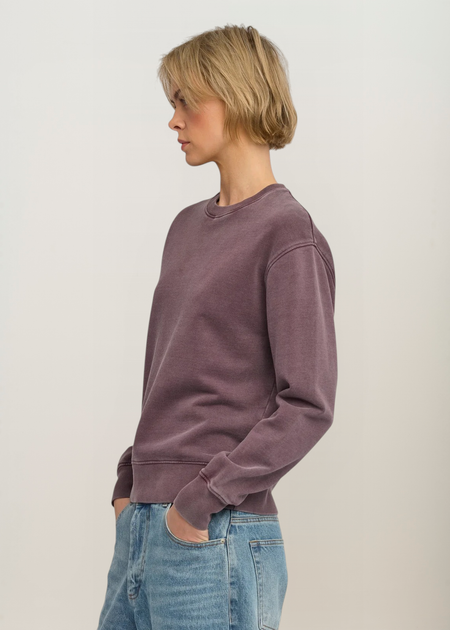 Sweatshirt aus Bio-Baumwolle | Violett "classic organic crew - faded grape", Colorful Standard, Foto 3