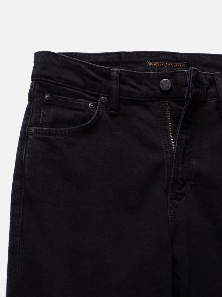 Jean slim en coton bio | noir "mellow mae so black", Nudie Jeans, photo 4