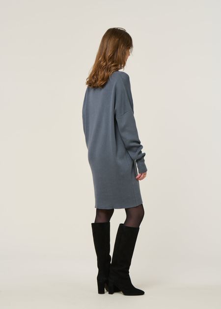 Pull Robe Tunique Comptoir Des Cotonniers - Taille M, Laine Grise, Modèle Shangri