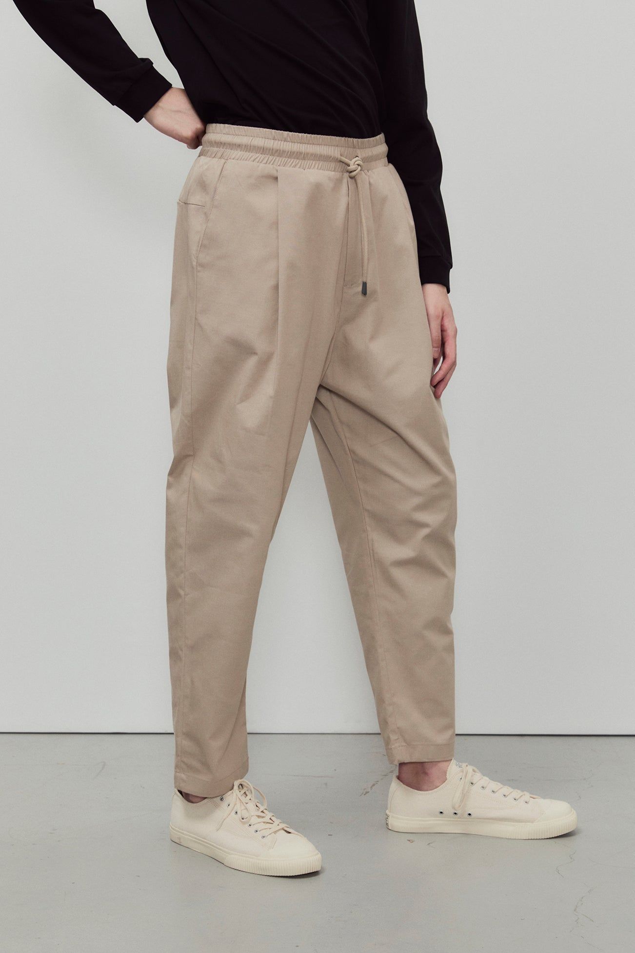 Pantalon droit en coton bio | taupe "smart pants cotton", Unfeigned, photo 4