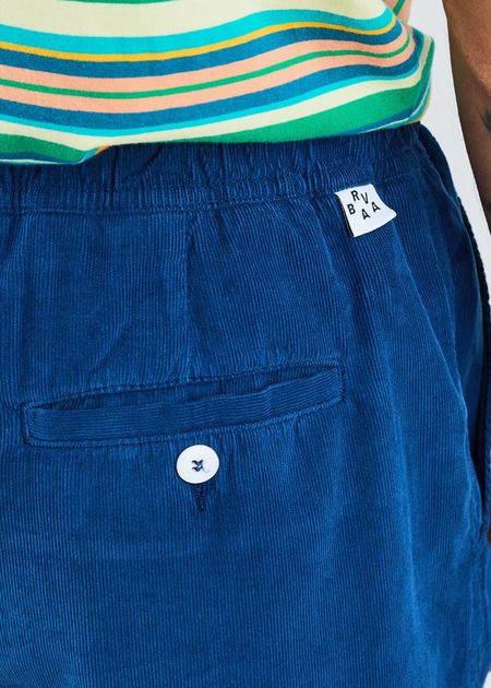 Shorts aus Bio-Baumwolle | Blau "Baby cord shorts blue - blue", Brava Fabrics, Foto 3