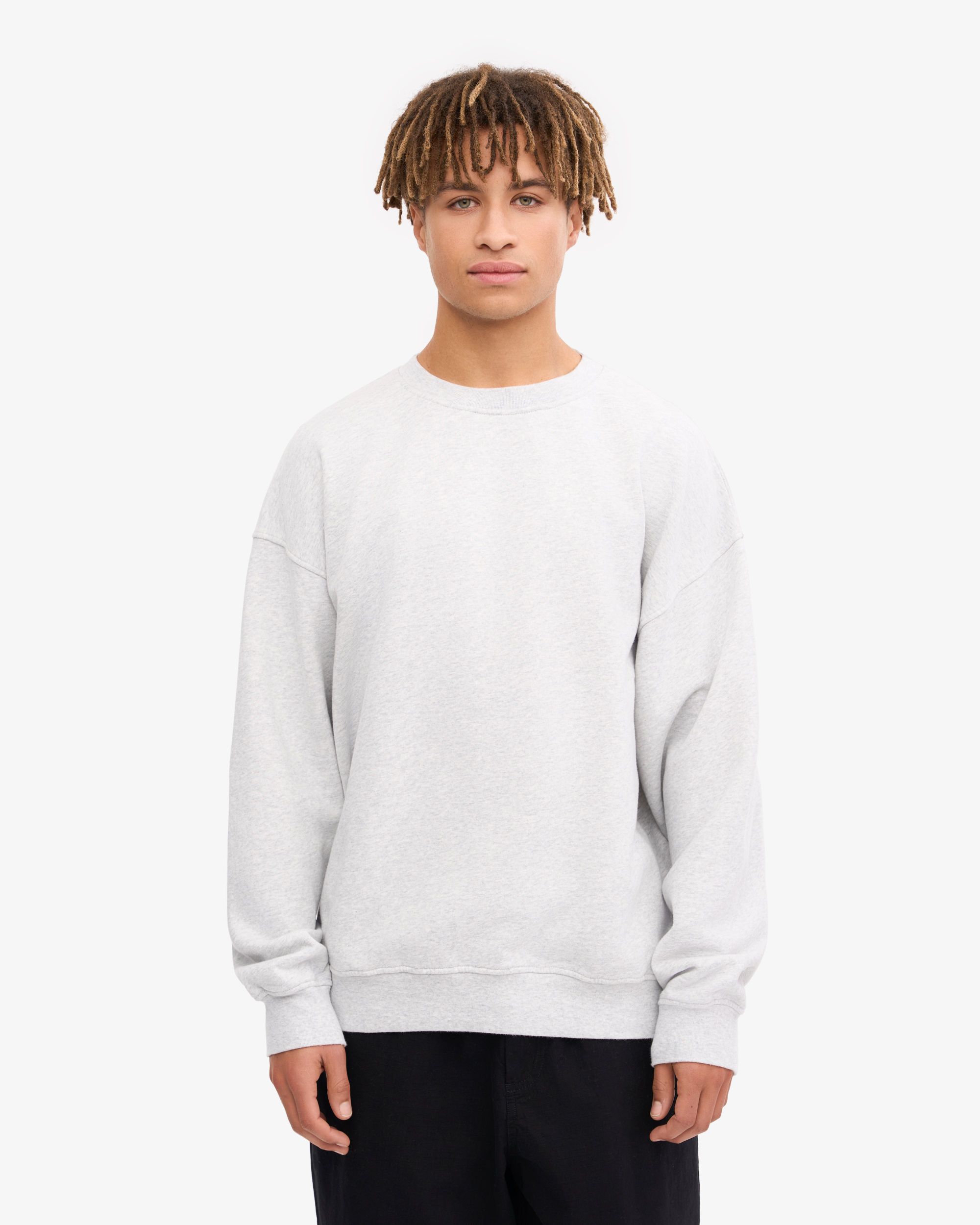 Oversize-Sweatshirt aus Bio-Baumwolle | Grau "snow melange", Colorful Standard, Foto 1