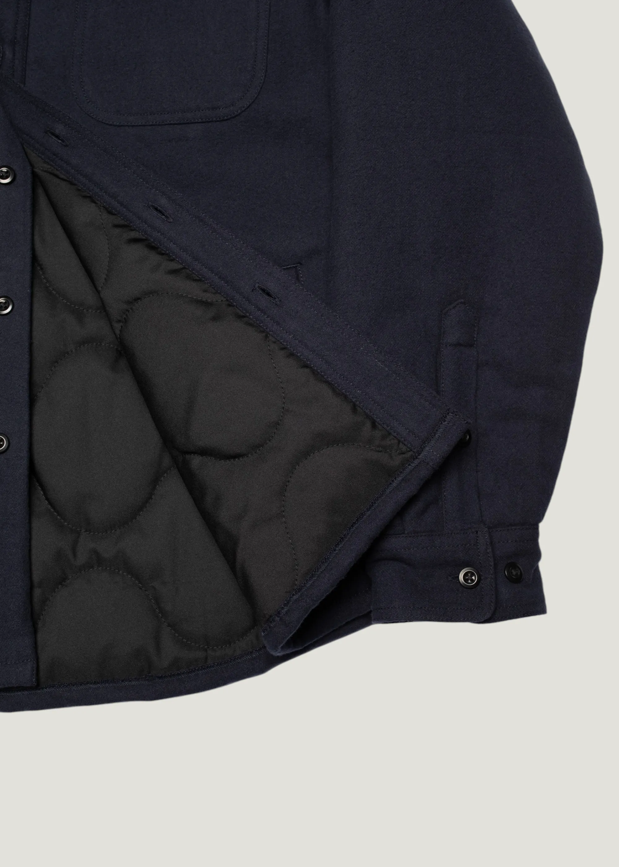 Veste en coton bio | bleu "Glenn padded shirt flannel - blueberry", Nudie Jeans, photo 2