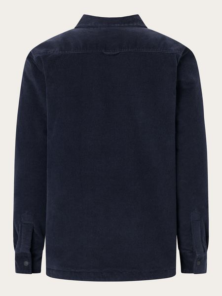Blouson velours en coton bio et matière recyclée | marine "corduroy overshirt night sky", Knowledge Cotton Apparel, photo 7