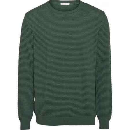 Pull vert forêt en coton bio - field