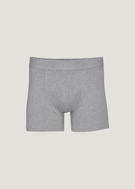 Boxer uni en coton bio | gris "heather grey", Colorful Standard