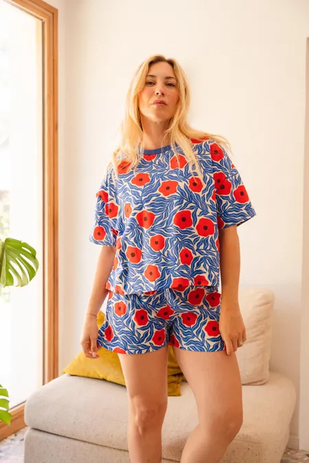 Pyjama pointelle court en coton bio, We Are Jolies