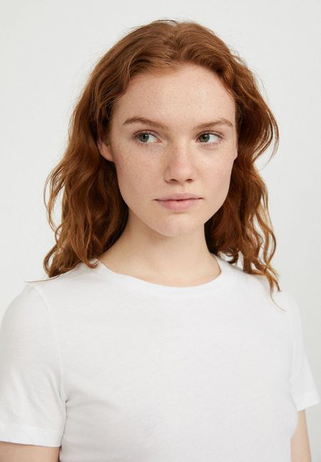 T-shirt uni blanc en coton - lidaa, Armedangels, photo 6