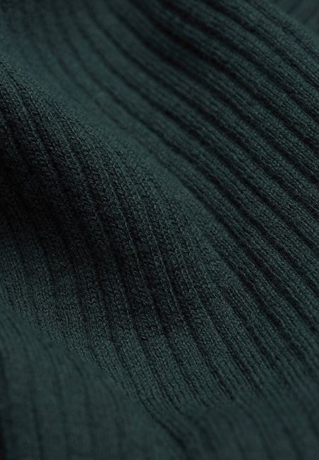 Sous-pull côtelé vert bouteille en coton bio - alaani vintage green, Armedangels, photo 5