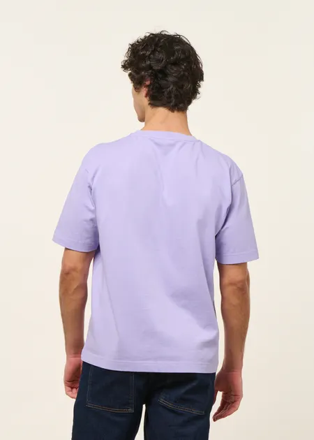 T-shirt oversize en coton bio | lilas, WeDressFair, photo 3