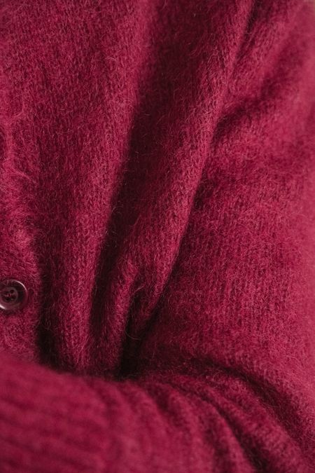 Gilet en mohair certifié | framboise "grace", Bonjour Demain, photo 4