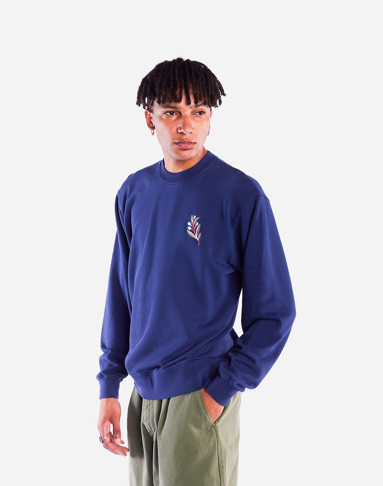 Sweatshirt aus Bio-Baumwolle | Blau "sweat meknes bleu - blue", Olow, Foto 1