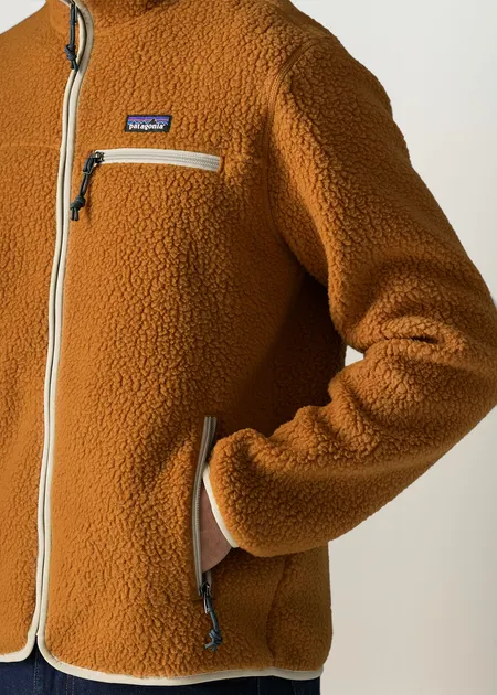 Veste polaire en matière recyclée | ocre "retro pile jkt" , Patagonia
